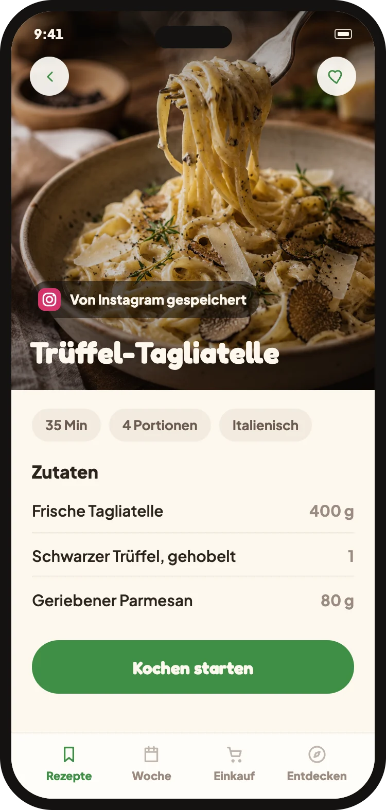 Das Rezept mit Zutaten und Mengen