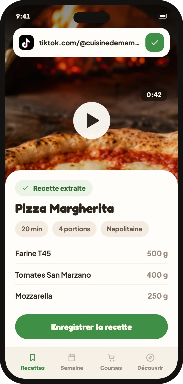 Colle le lien, Cucinario lit la video