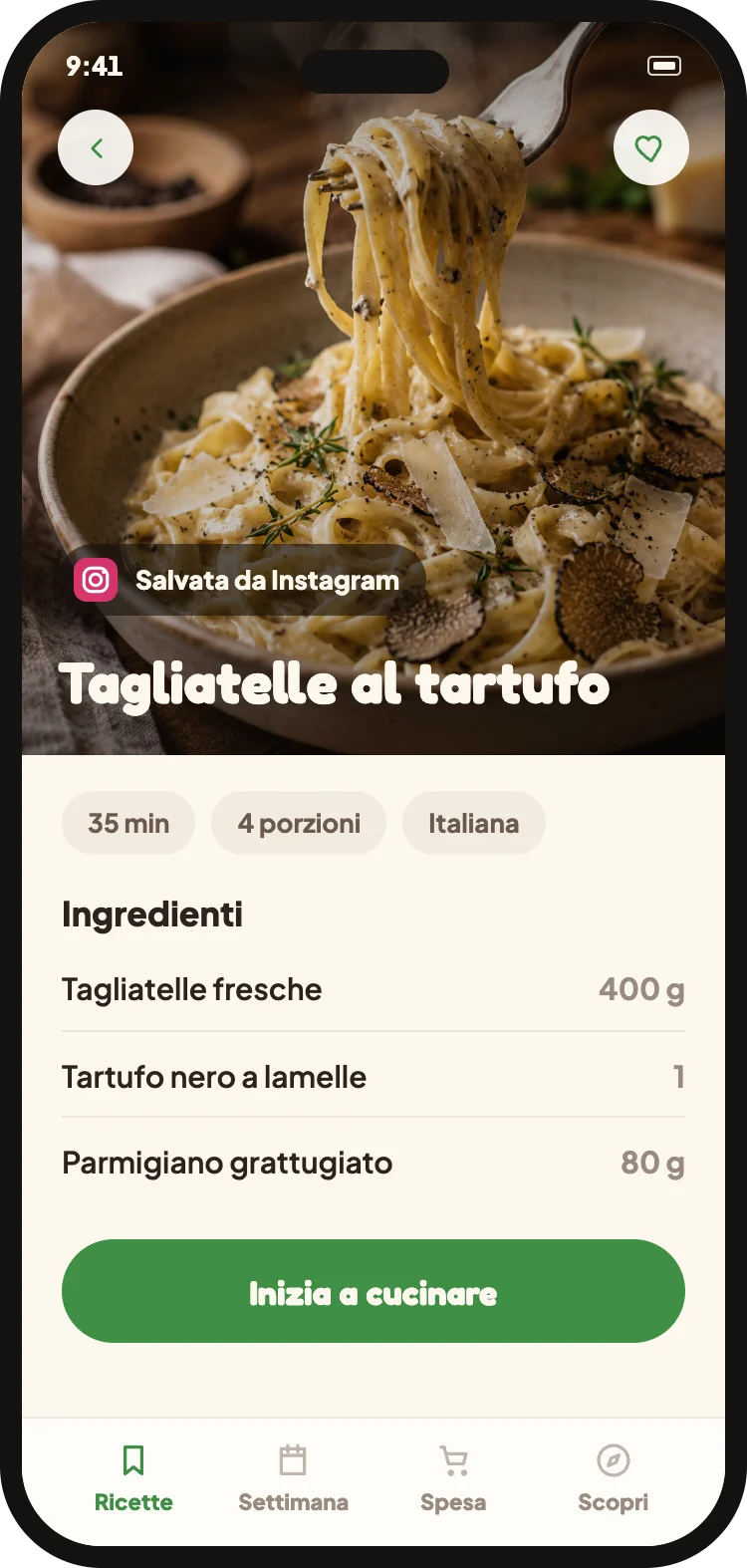 La ricetta con ingredienti e dosi